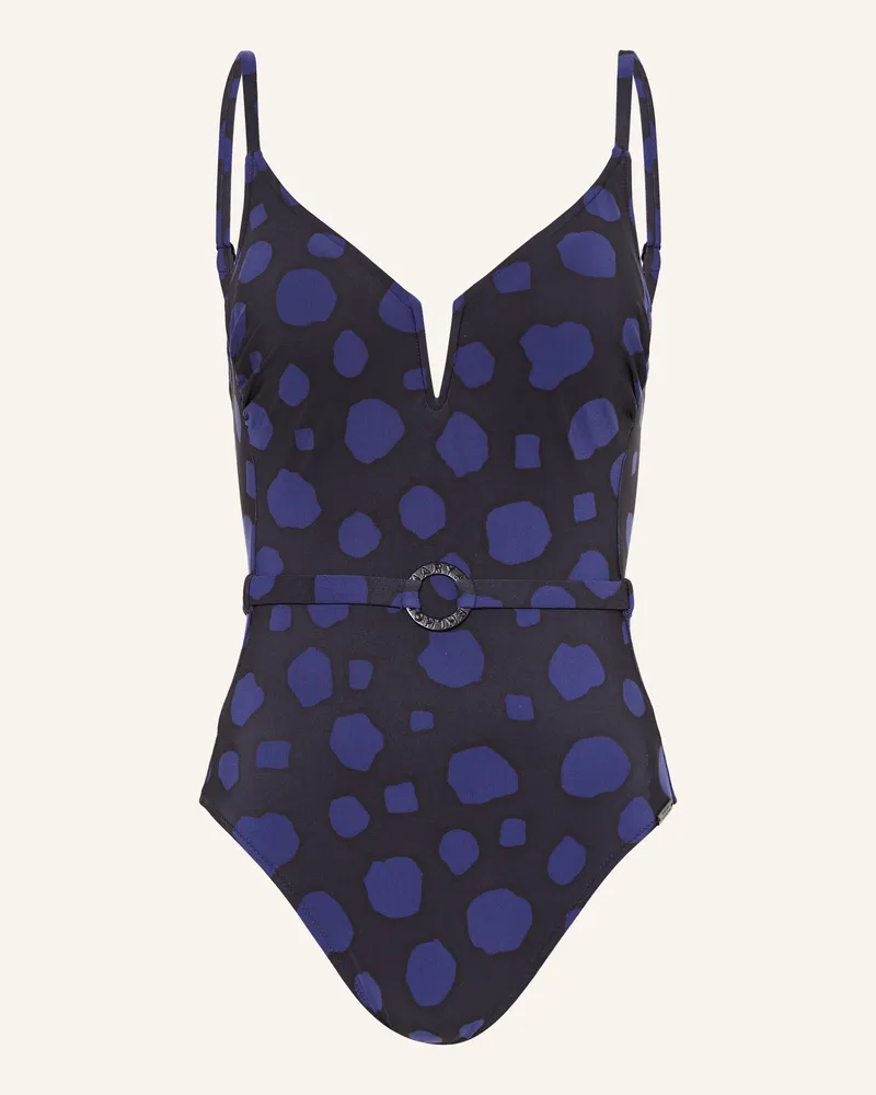 Maryan Mehlhorn Badeanzug Blue Dots schwarz Schwarz