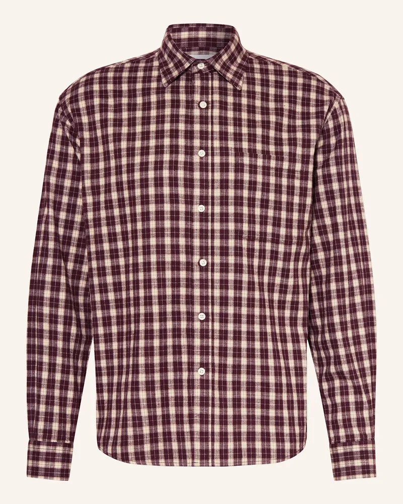 NN 07 Flanellhemd DEON Comfort Fit Dunkelrot