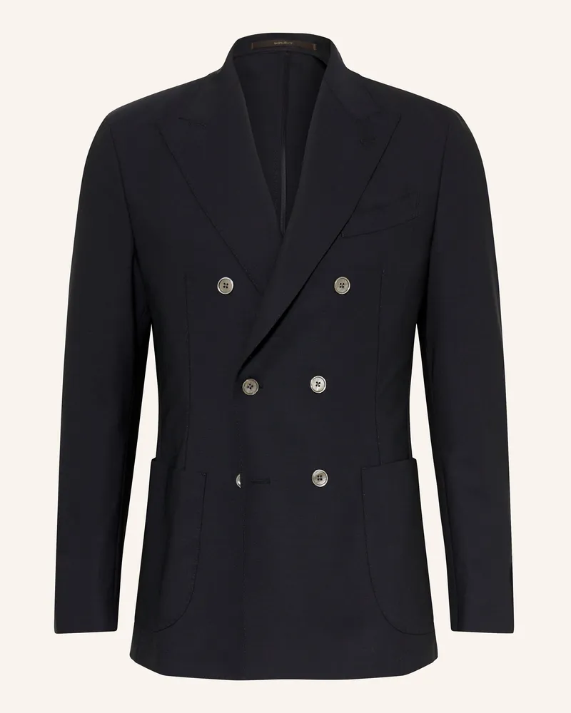 windsor. Anzugsakko Salerno Shaped Fit blau 401
