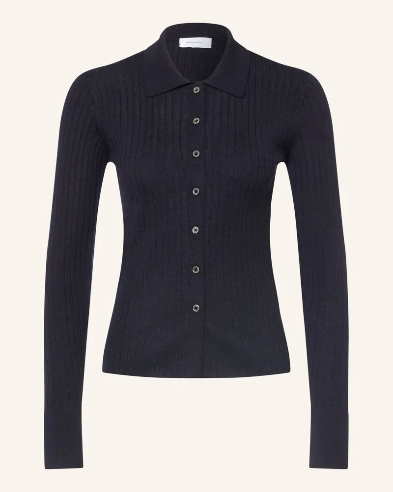 Darling Harbour Strickjacke Aus Merinowolle blau Navy