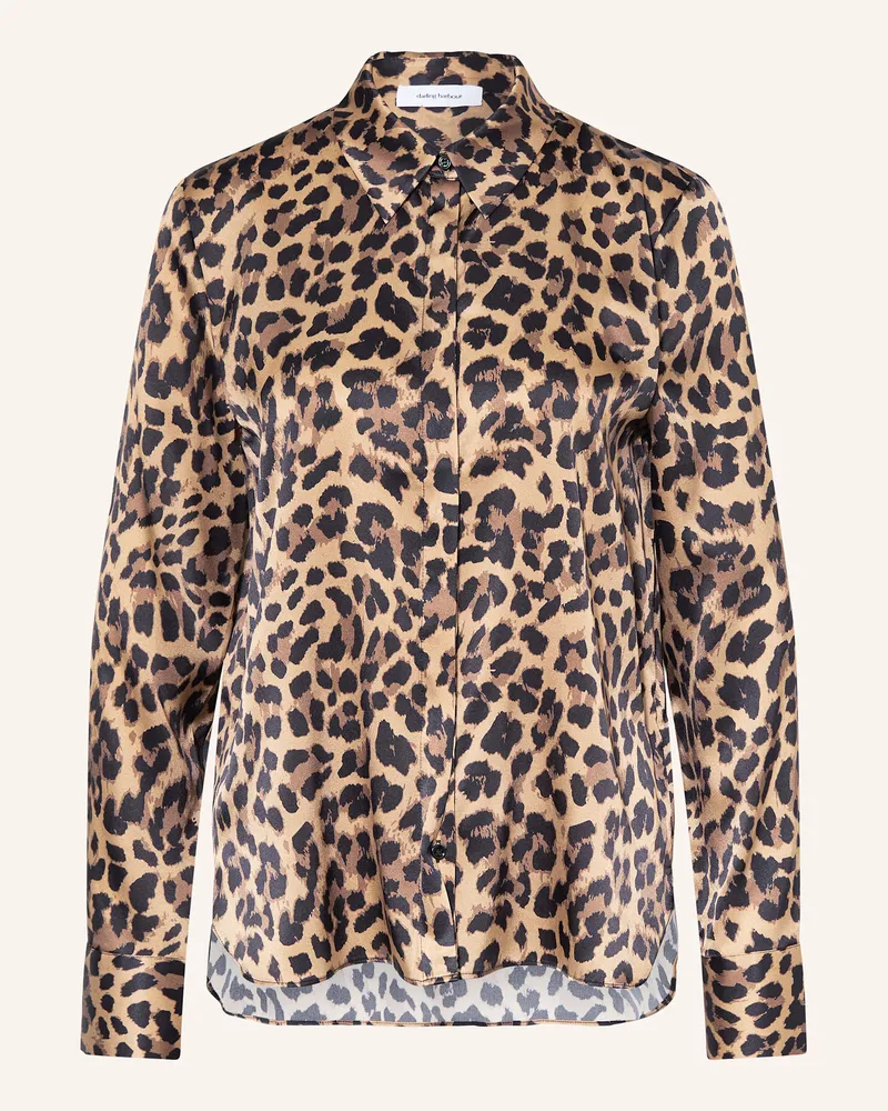 Darling Harbour Hemdbluse aus Seide Brown