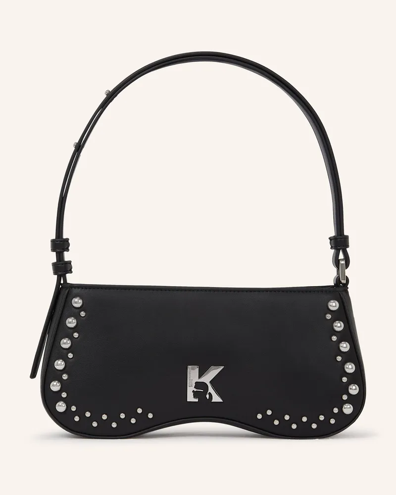 Karl Lagerfeld Schultertasche Schwarz