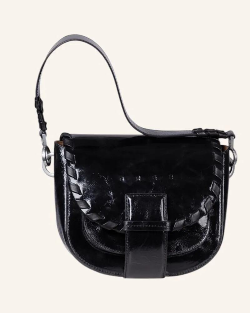 BREE Überschlagtasche The Boho Collection Ladytop schwarz Schwarz