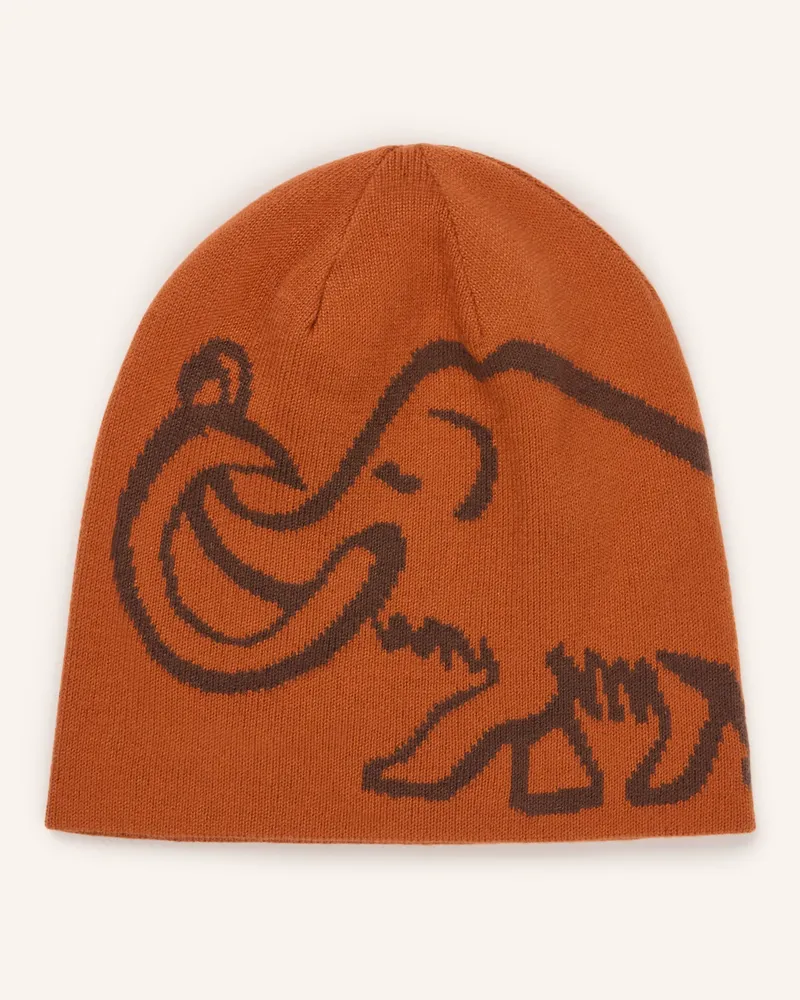 Mammut Mütze Zum Wenden orange Braun
