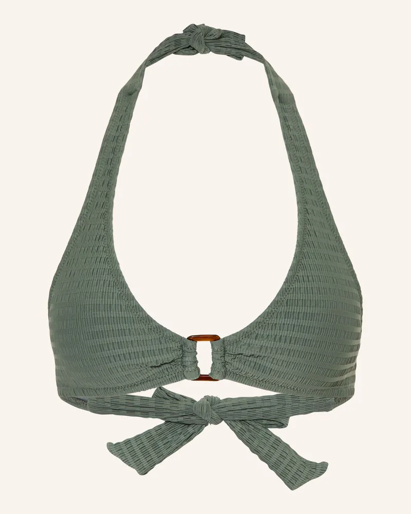 watercult Neckholder-Bikini-Top Essentiel Twist gruen Grün
