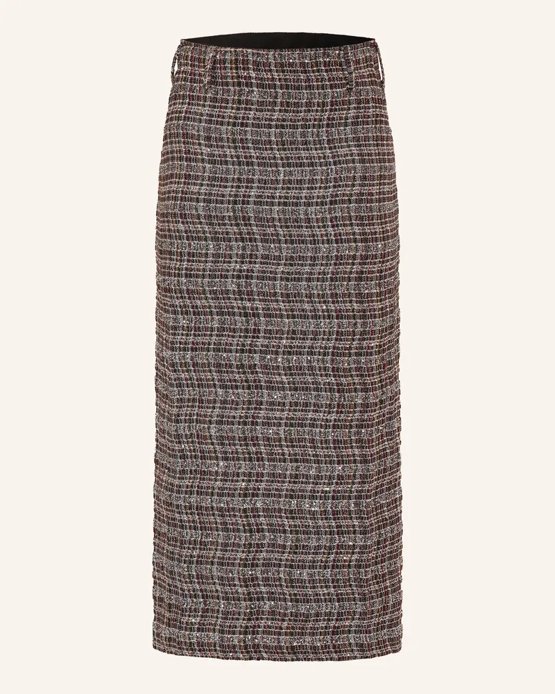 Missoni Strickrock Mit Glitzergarn Und Pailletten rot Schwarz