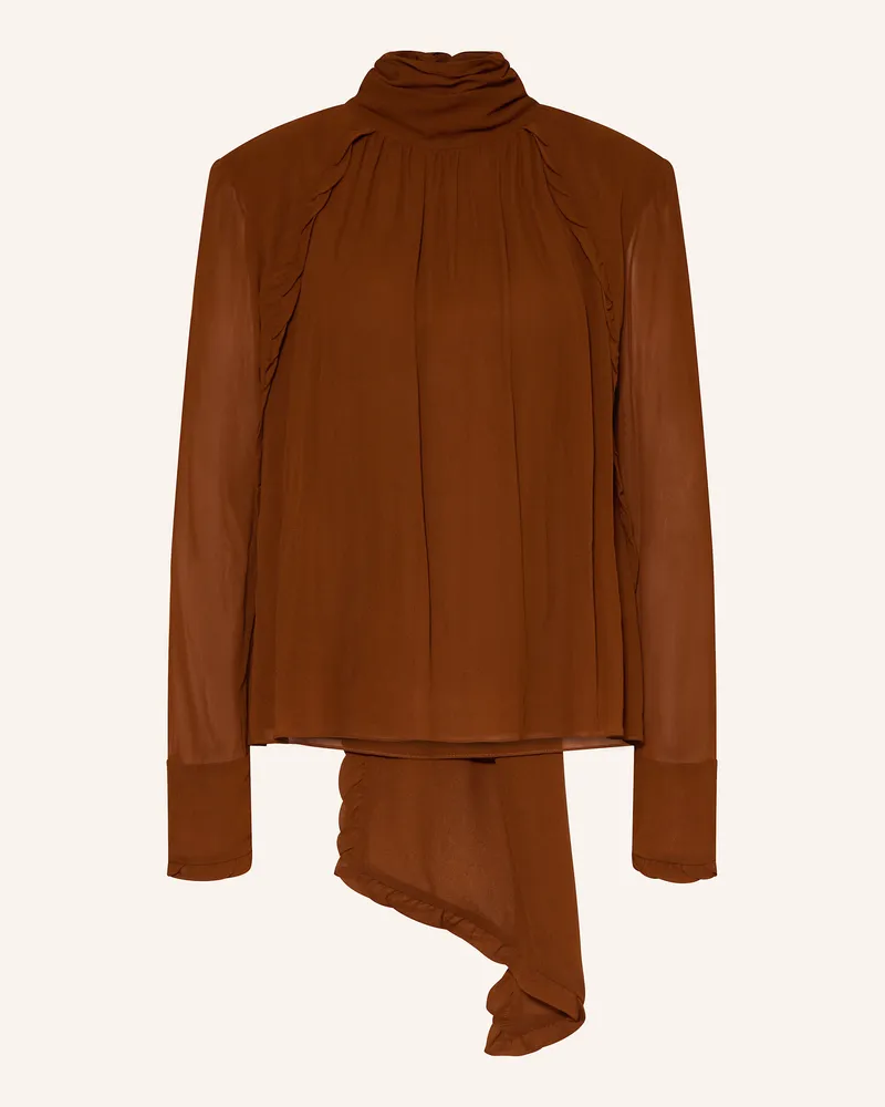 Dorothee Schumacher Schluppenbluse Sheer Twist braun Braun