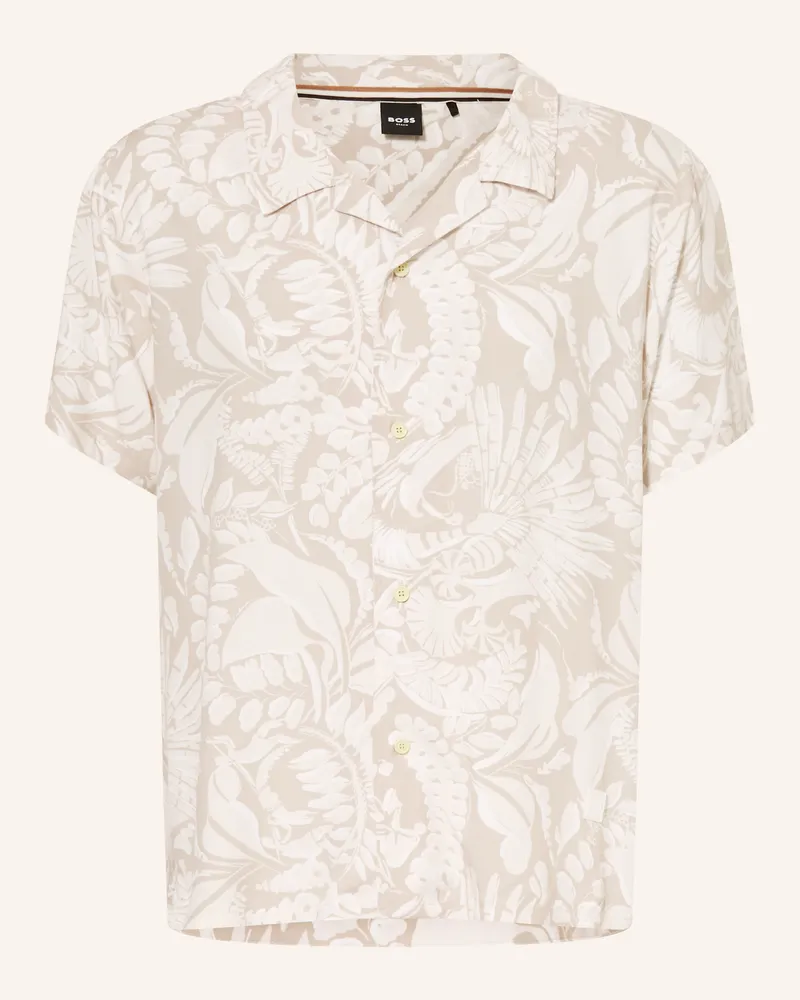 HUGO BOSS Resorthemd Beach Comfort Fit beige Beige