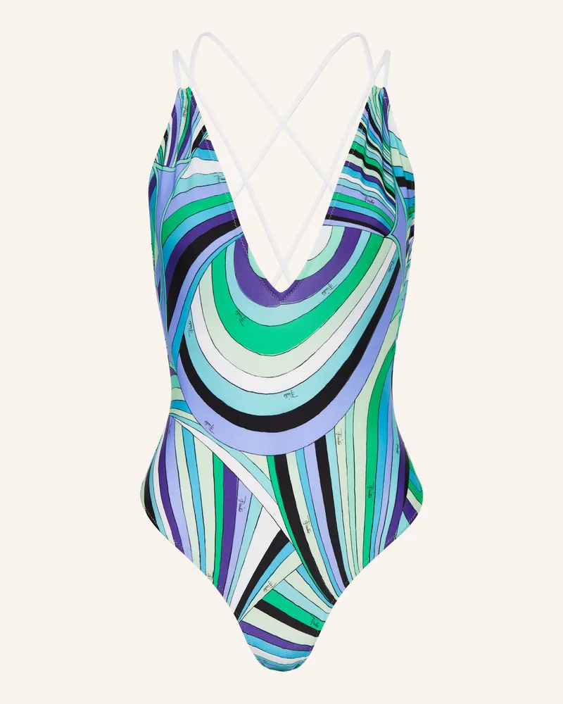 Emilio Pucci Badeanzug Hellgrün