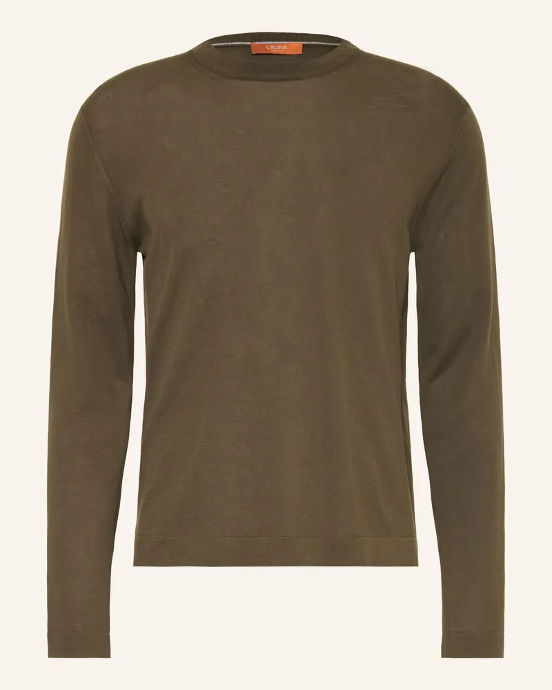 CRUNA Pullover Biarritz gruen Oliv