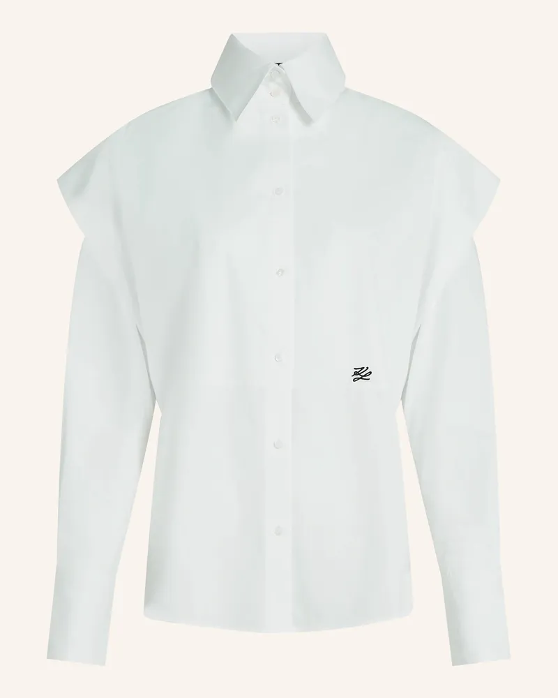 Karl Lagerfeld Bluse weiss Weiss