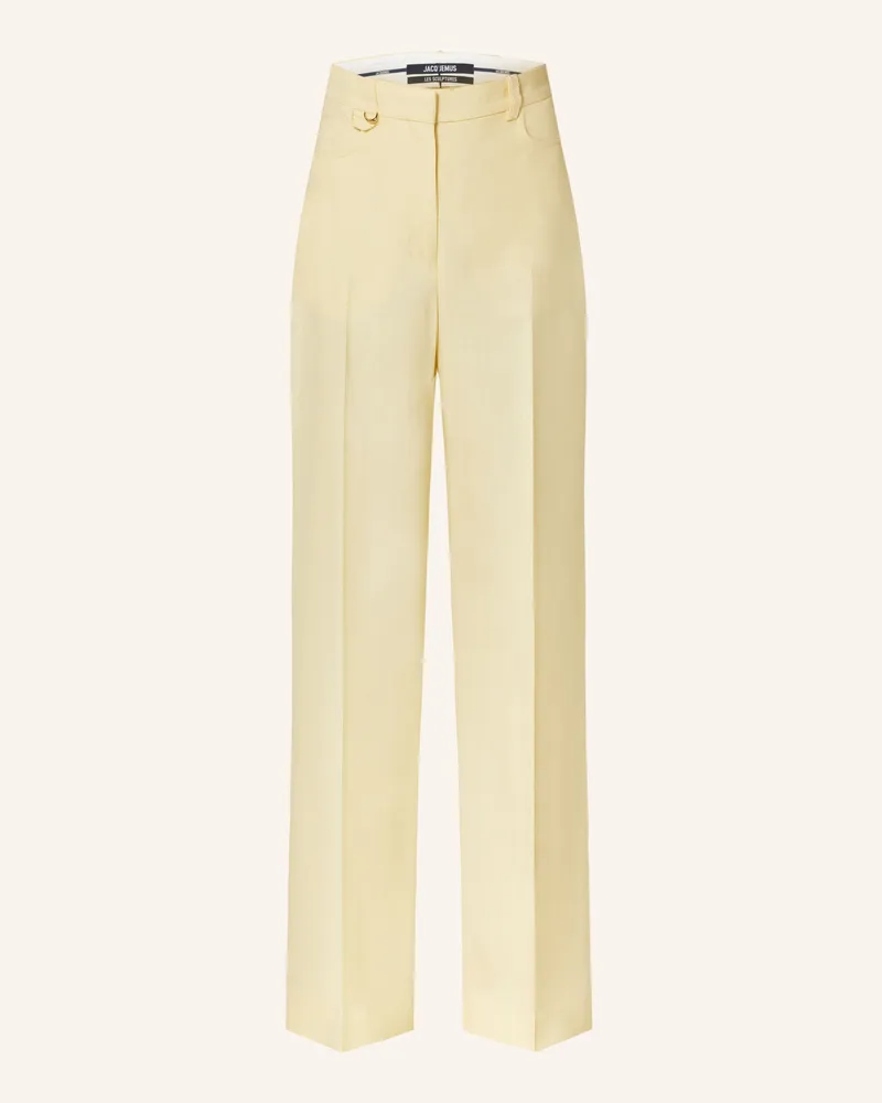 Jacquemus Marlenehose LE PANTALON SAUGE Hellgelb