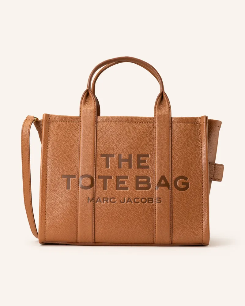 Marc Jacobs Shopper THE MEDIUM TOTE BAG LEATHER Cognac