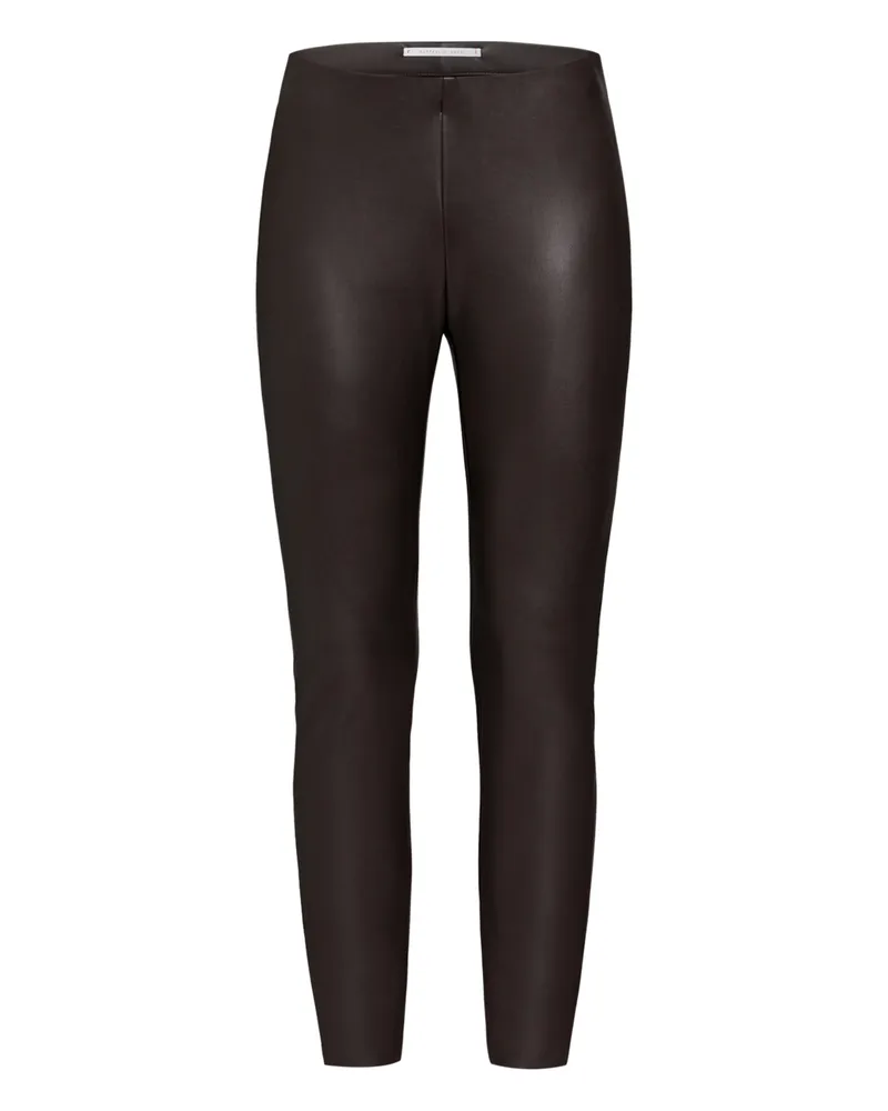 RAFFAELLO ROSSI  Leggings RESA in Lederoptik Dunkelbraun