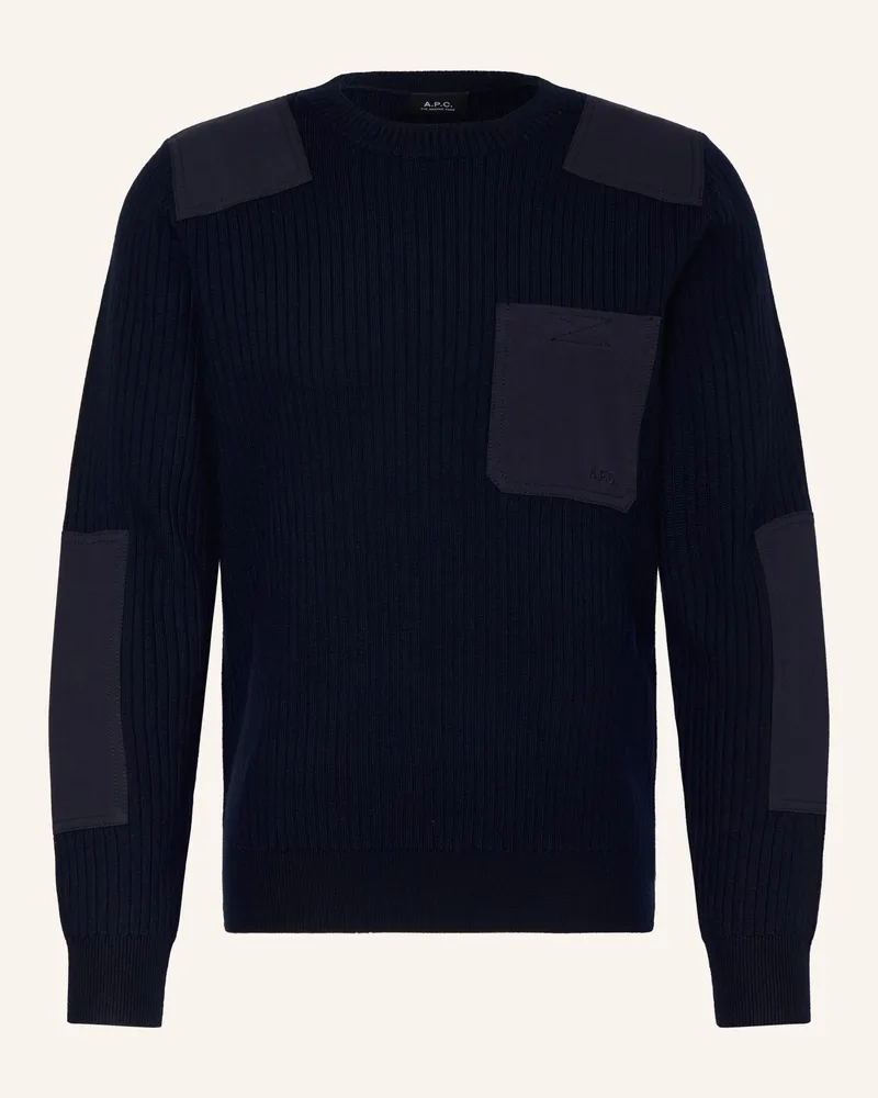 A.P.C. Pullover Mallarme blau Dunkelblau