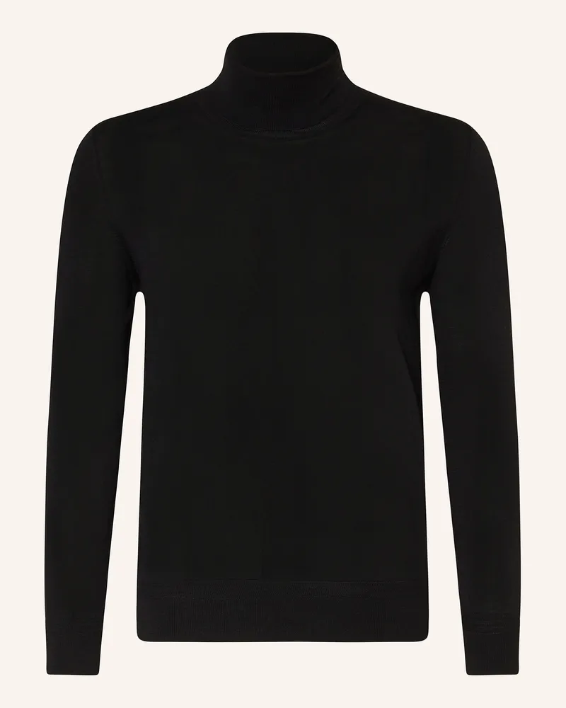 BARENA Rollkragenpullover schwarz Schwarz