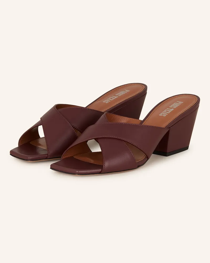 Paris Texas Mules ARIZONA Dunkelrot