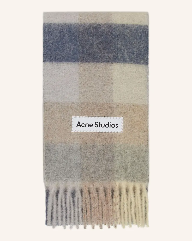 Acne Studios Schal Mit Alpaka beige Hellgrau