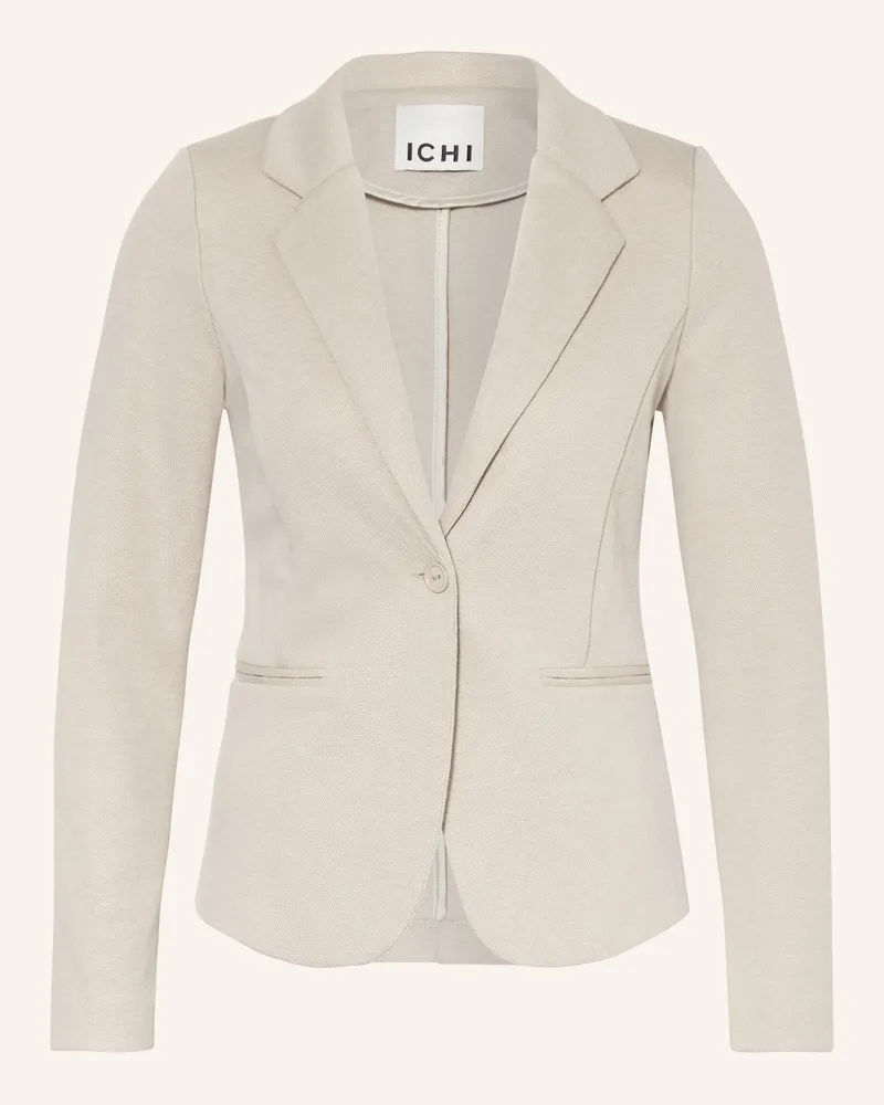 ICHI Piqué-Blazer Ihkate braun Beige