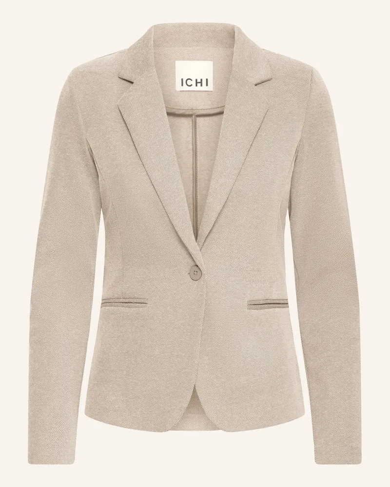 ICHI Piqué-Blazer Ihkate braun Beige