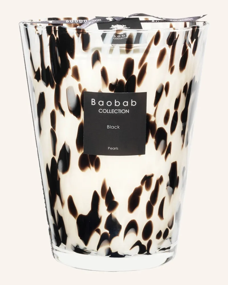 Baobab Collection Duftkerze Black Pearls schwarz Schwarz