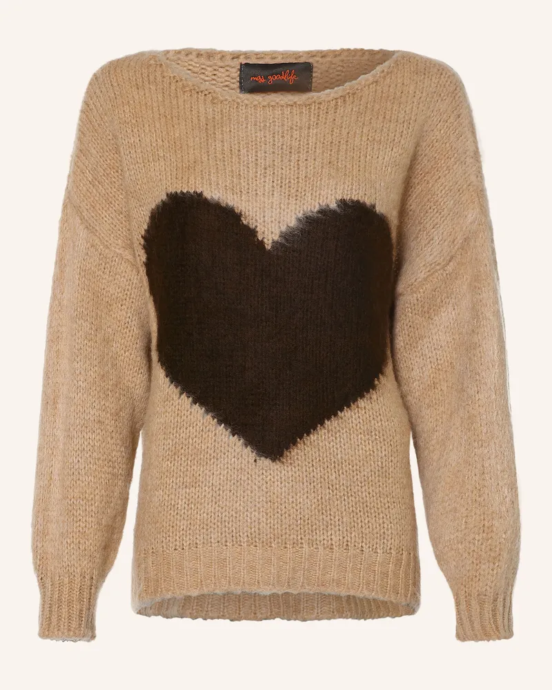 Miss Goodlife Pullover Mit Alpaka beige Beige