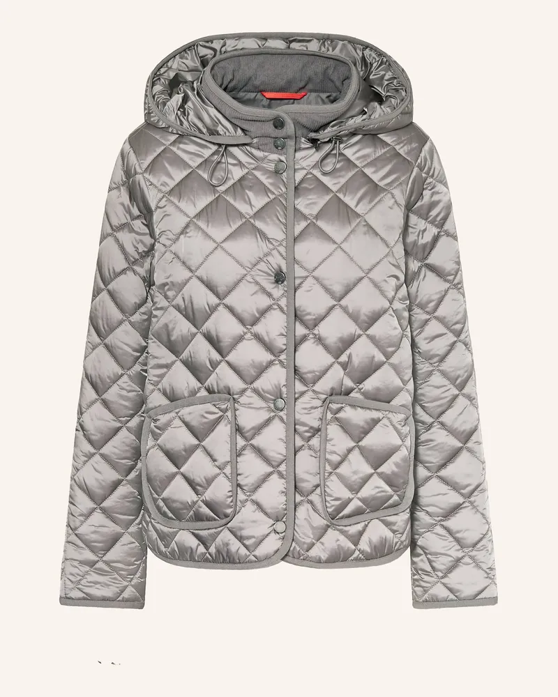 No. 1 Como Steppjacke QUEBEC mit abnehmbarer Kapuze Grau