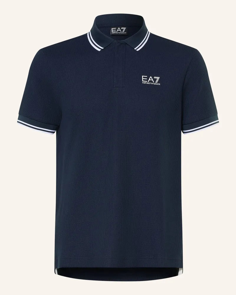 EA7 Funktions-Poloshirt blau Dunkelblau