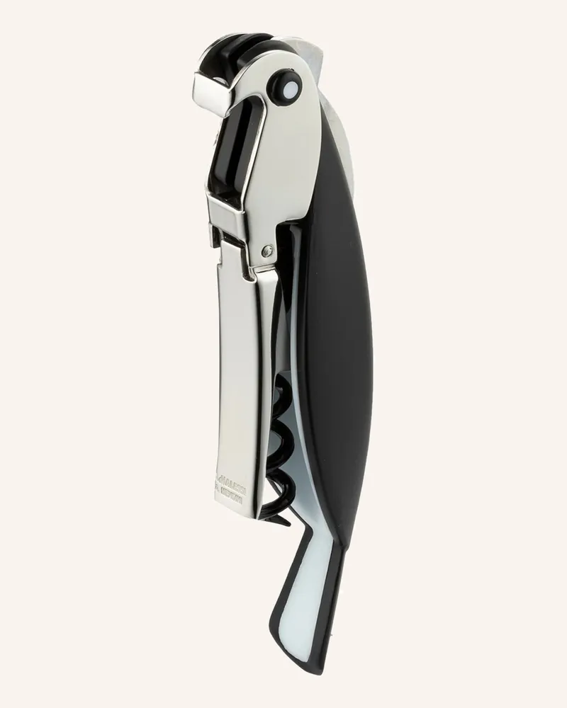 Alessi Korkenzieher Parrot schwarz Silber