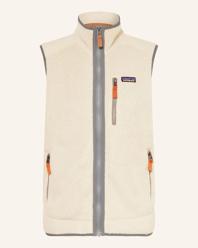 Patagonia Fleeceweste RETRO PILE Creme