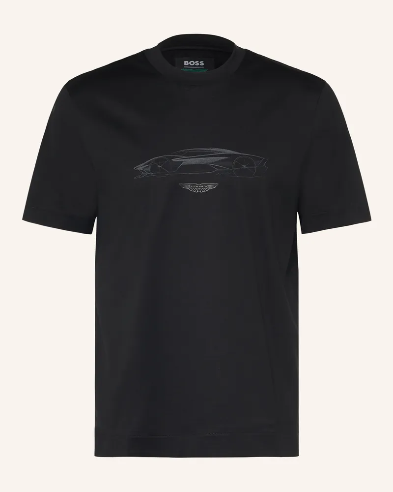 HUGO BOSS T-Shirt Taut schwarz Schwarz