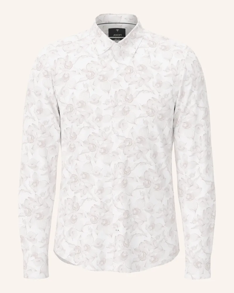 JOOP! Hemd PIT Slim Fit mit Leinen Braun