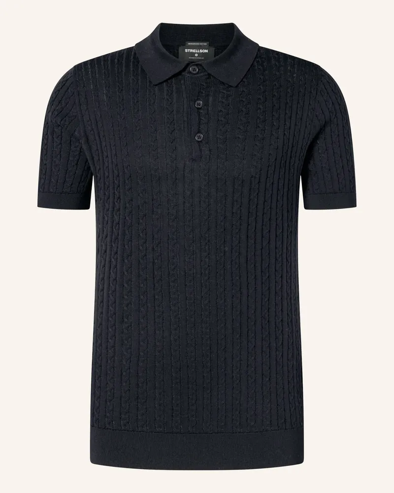 Strellson Strick-Poloshirt ADRIAN Dunkelblau
