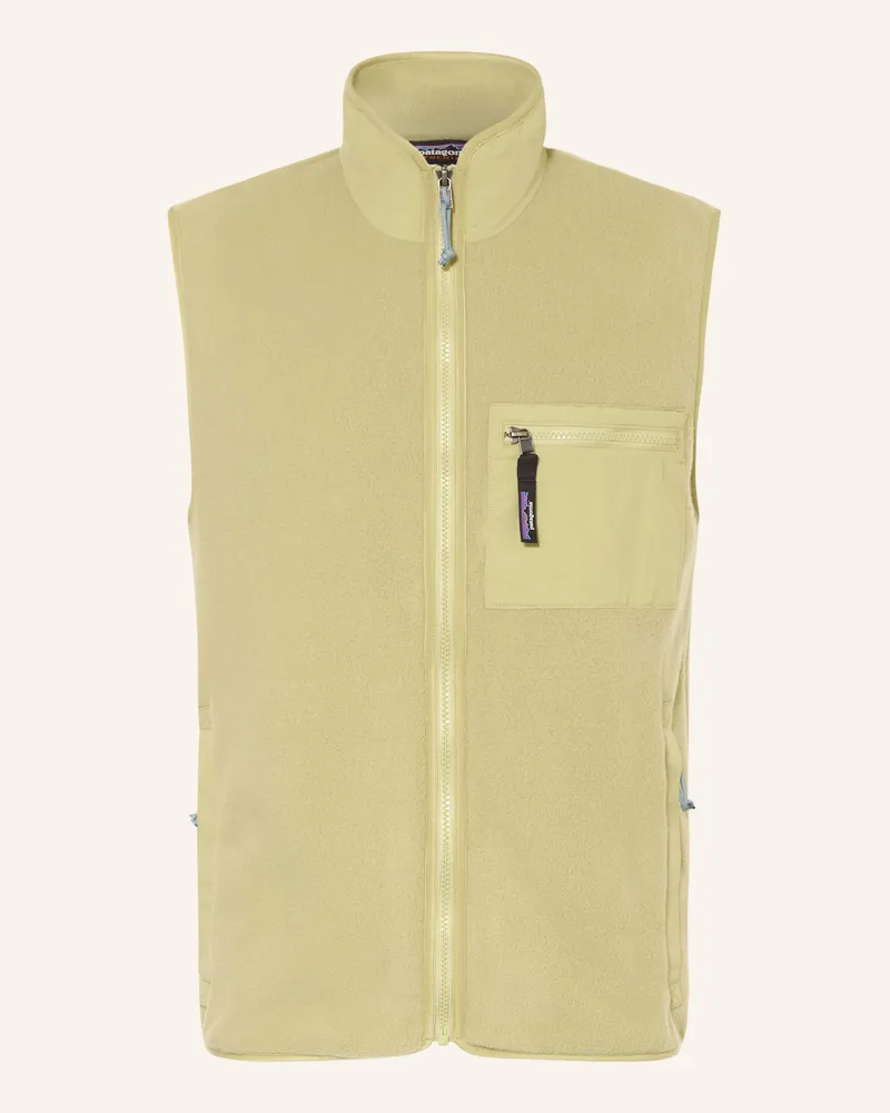 Patagonia Fleeceweste Synch gruen Hellgrün
