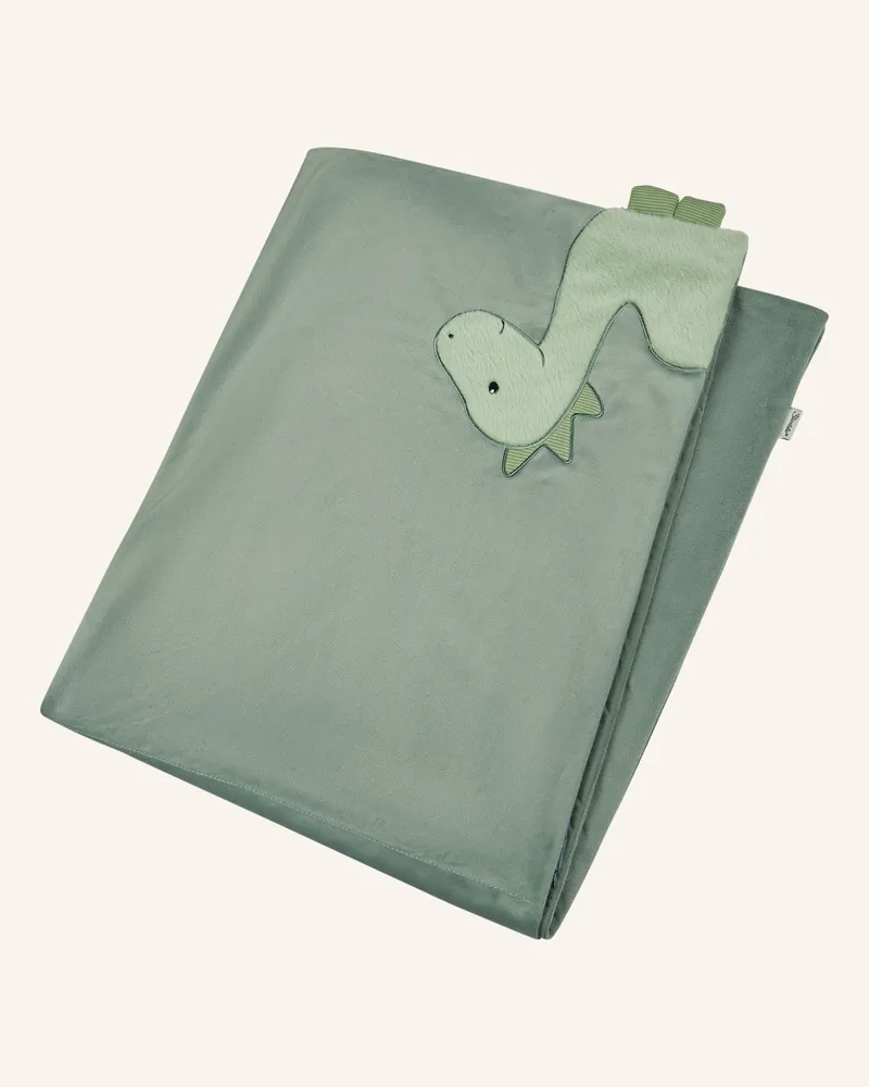 Sterntaler Babydecke Dino Rexi gruen Dunkelgrün