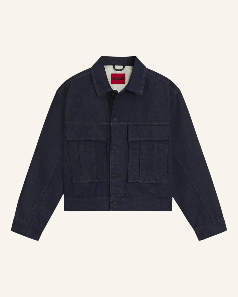 HUGO BOSS Casual Jacke HUGO 083 Relaxed Fit Dunkelblau