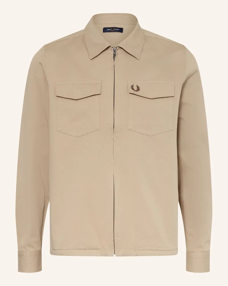 Fred Perry Overjacket beige Hellbraun