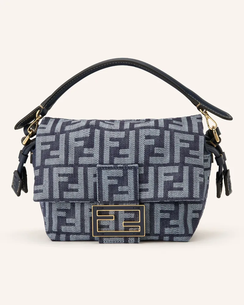 Fendi Handtasche Mamma Baguette Small blau Blau