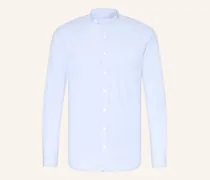 Trachtenhemd Regular Fit Mit Stehkragen blau