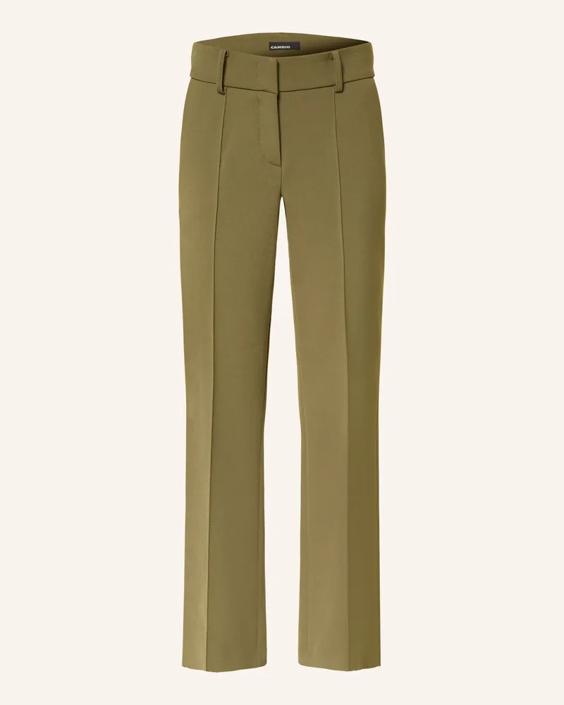 Cambio Bootcut-Hose Farah gruen Oliv