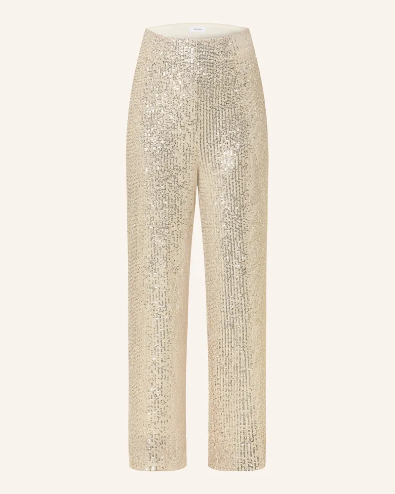 Darling Harbour Marlenehose mit Pailletten Silber