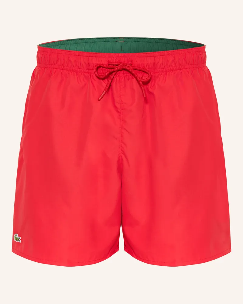 Lacoste Badeshorts rot Rot