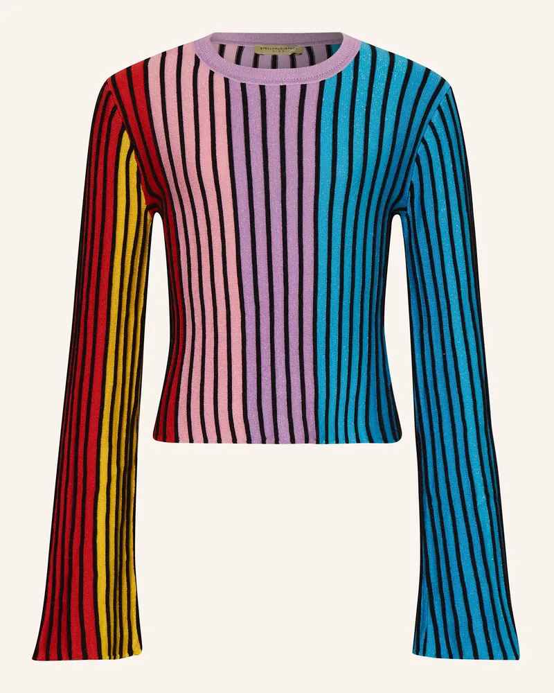 Stella McCartney Kids Pullover mit Glitzergarn Türkis