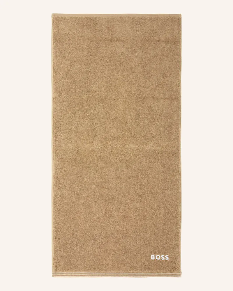 HUGO BOSS Handtuch Edge braun Hellbraun