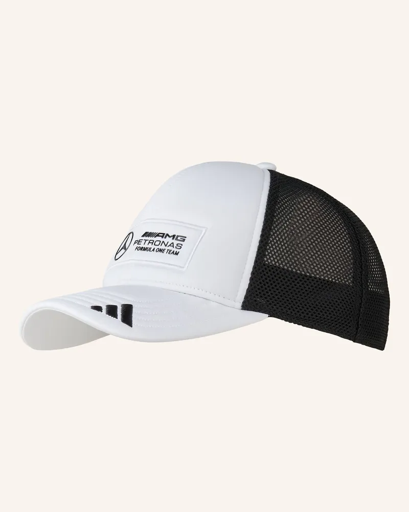 adidas Cap MERCEDES - AMG PETRONAS FORMULA ONE TEAM SNAPBACK LOGO TRUCKER Weiss