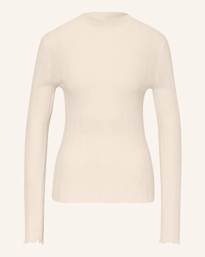 Samsøe & Samsøe Longsleeve Sajose Aus Merinowolle weiss Creme