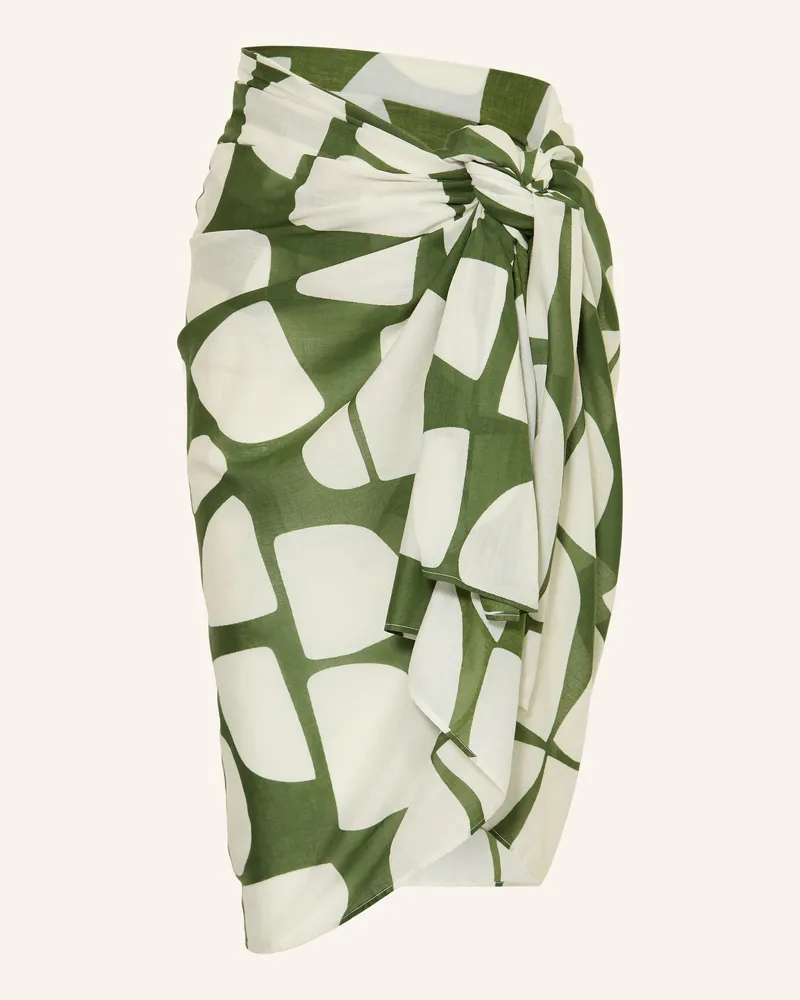 Mrs & HUGS Pareo gruen Creme