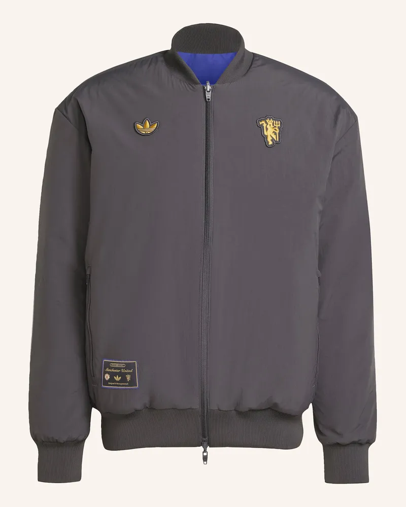 adidas MANCHESTER UNITED TERRACE ICONS JACKE Schwarz