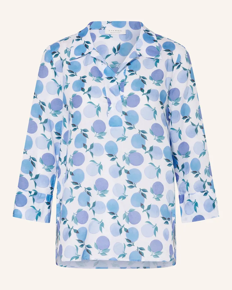Eterna Blusenshirt mit Leinen und 3/4-Arm Blau