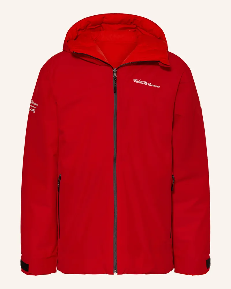 Peak Performance Daunen-Skijacke 40th Frost Reversible Zum Wenden rot Rot